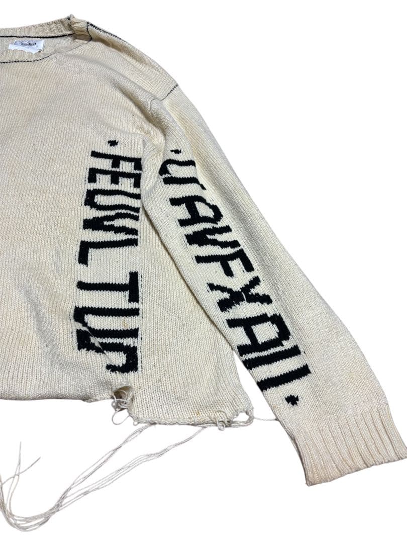 doublet hidden message knit/ダブレット/ニット