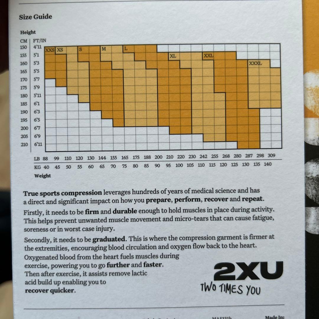 2XU コンプレッションハーフタイツ　MCS