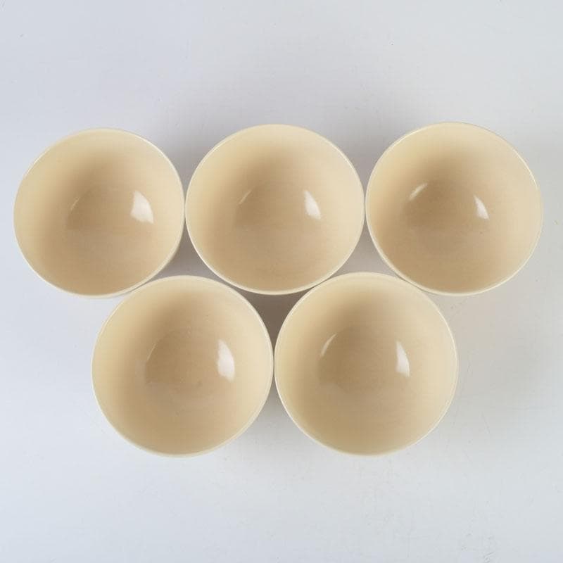 茶道具　京焼　加賀瑞山造　色絵金彩　菊桐文　数茶碗　五客　N　9823