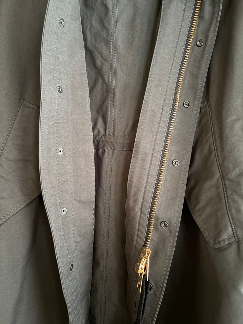 THE RERACS ザ・リラクス ダークカーキ モッズコート フード付き 38