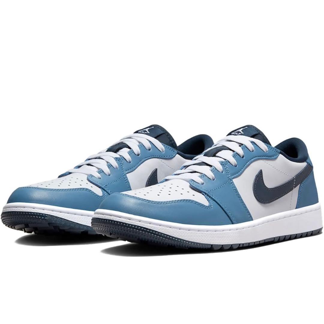 ナイキ ゴルフ ジョーダン 27 スニーカー シューズ 靴 青 天然皮革