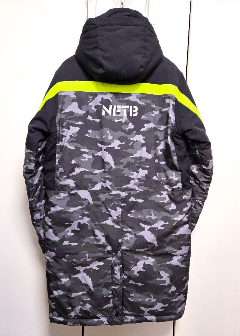 希少 美品 NIKE ナイキ NFTB 迷彩 ベンチコート サッカー フットサル