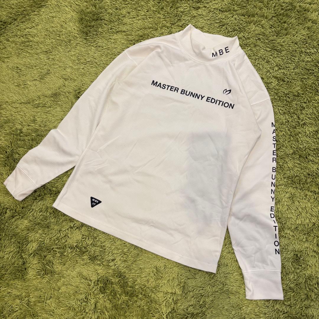 マスターバニーエディション 長袖モックネックシャツ ホワイト 白 サイズ0