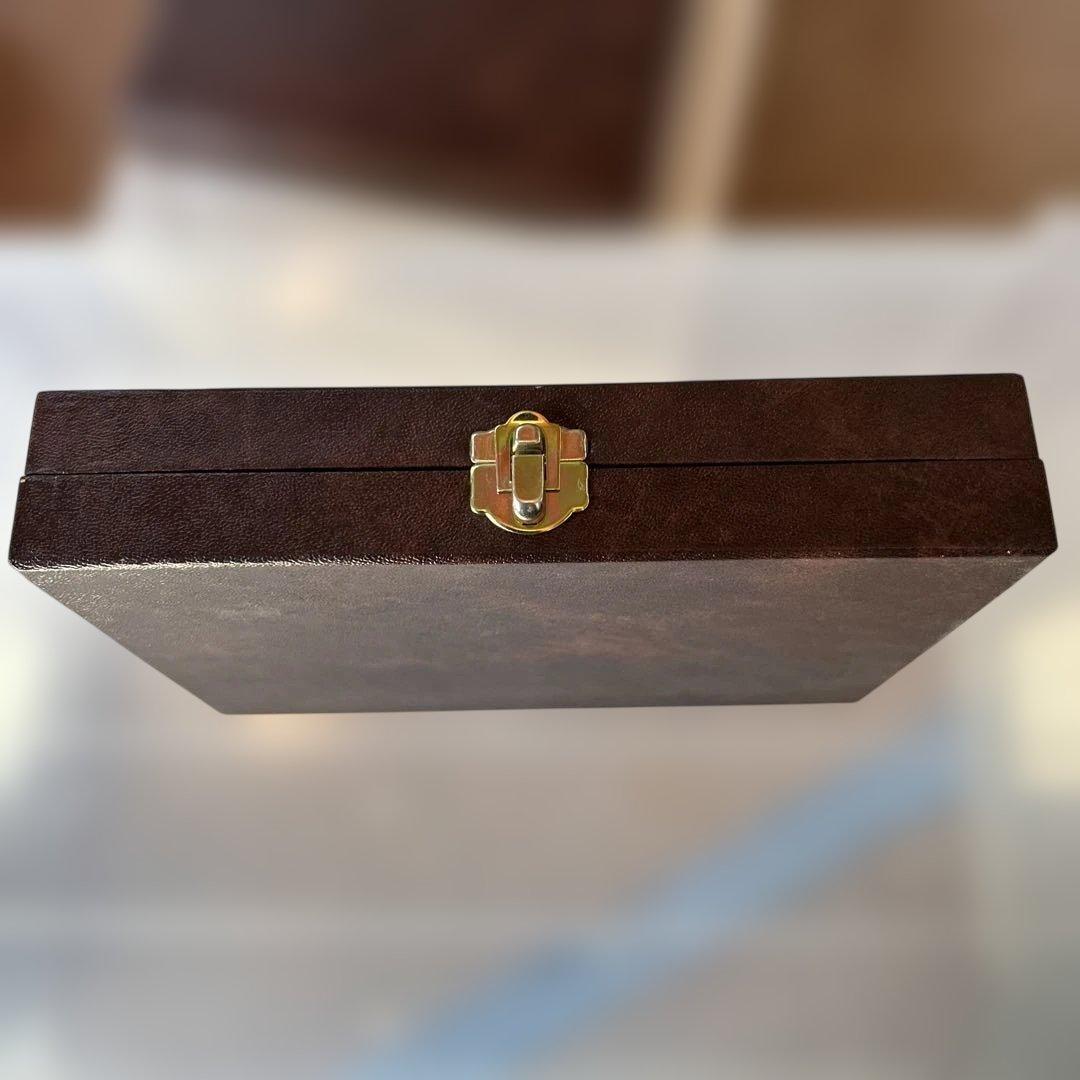 アズマ　インペリアル　18-18　ケーキスプーン5本セット(ケース付き)