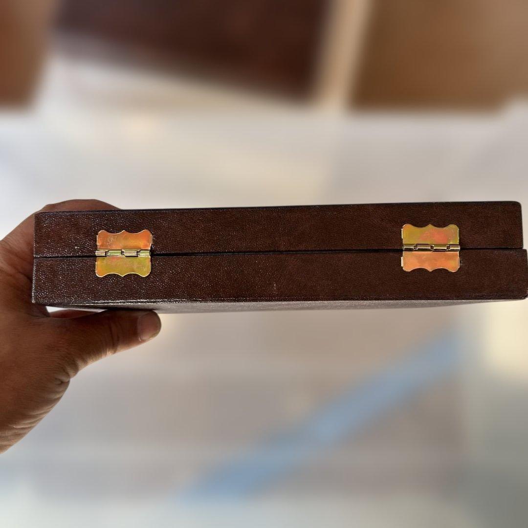 アズマ　インペリアル　18-18　ケーキスプーン5本セット(ケース付き)