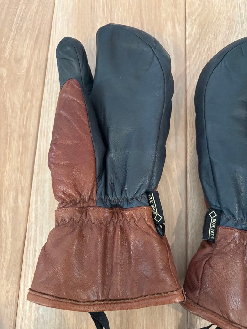ヘストラ　Hestra ミトングローブ サイズ9 ブラウン/ブラック