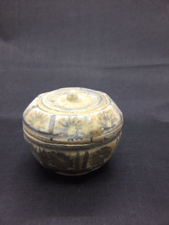 宋胡禄八角面取香合◆15世紀◆茶道具◆香合◆キズ無し◆スコタイ◆サワンカローク