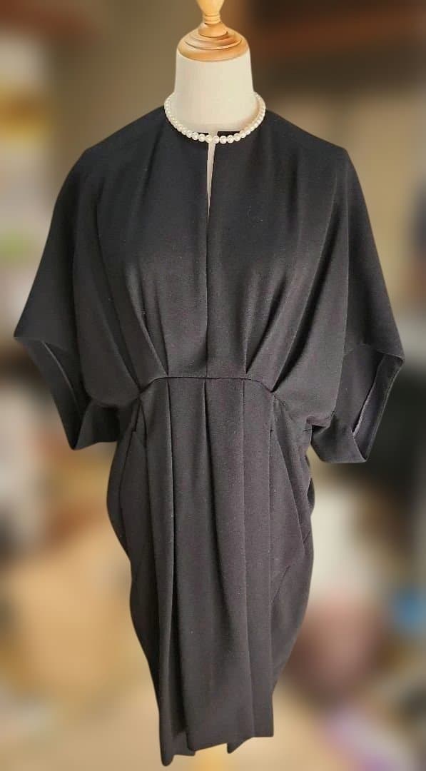 美品【Yves Saint Laurent 】ブラックワンピース サンローラン