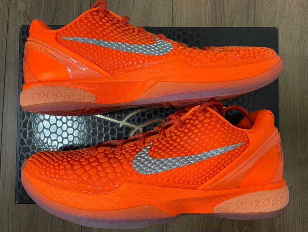 NIKE コービー6 プロトロトータルオレンジ 27.5㎝