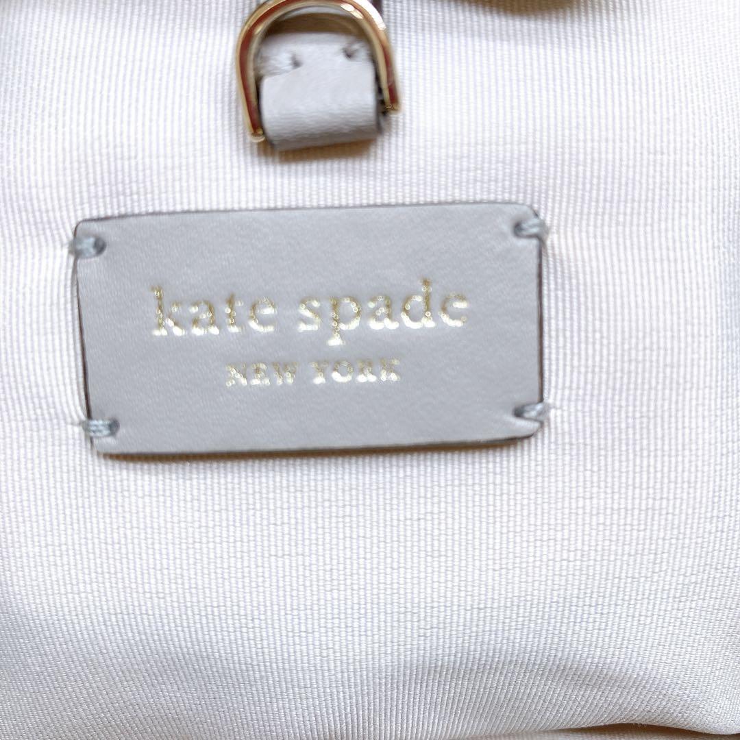 ✨美品✨ケイトスペード 2wayバッグ ジャガード フラワー キャンバス レザー