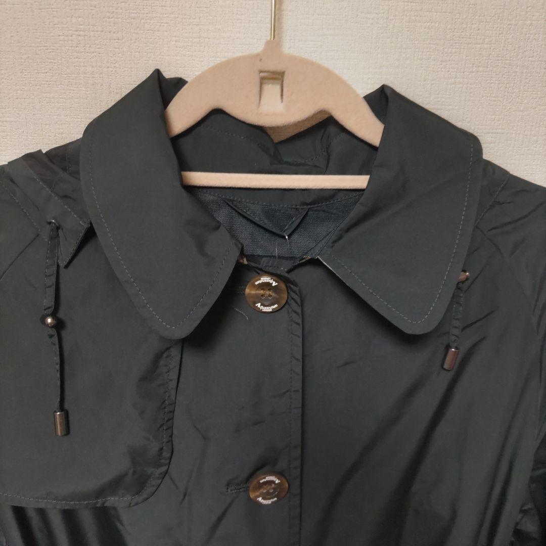 【新品】アクアスキュータム レインコート チェック　Aquascutum　LL