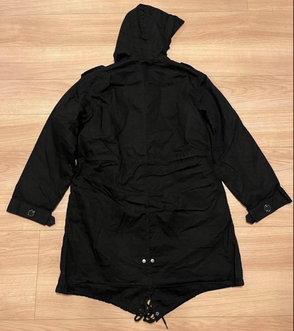 新品 HOUSTON M-51 パーカー ブラック 黒 S モッズコート