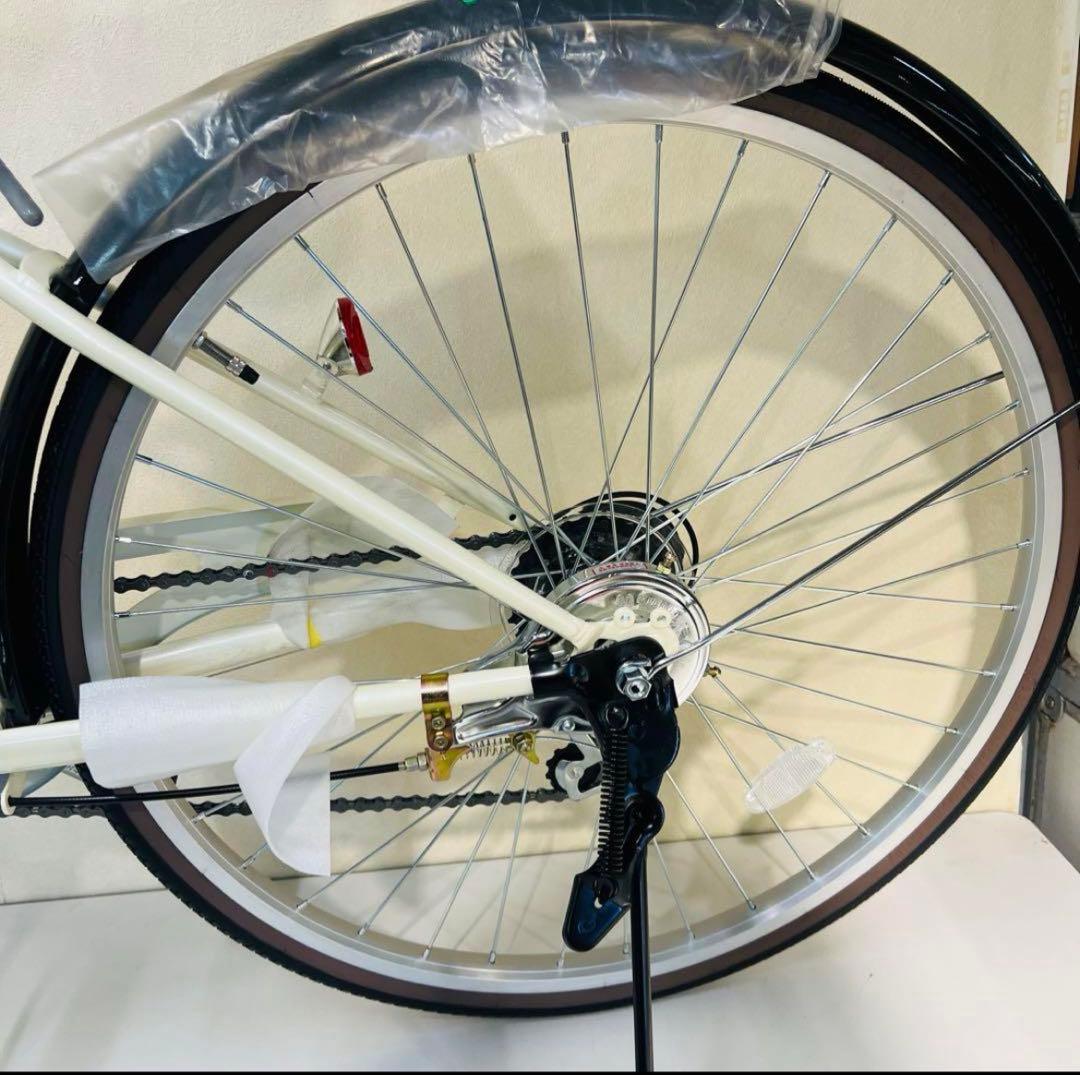 ミムゴ ROVER シティ 26インチ 折り畳み自転車 バニラホワイト