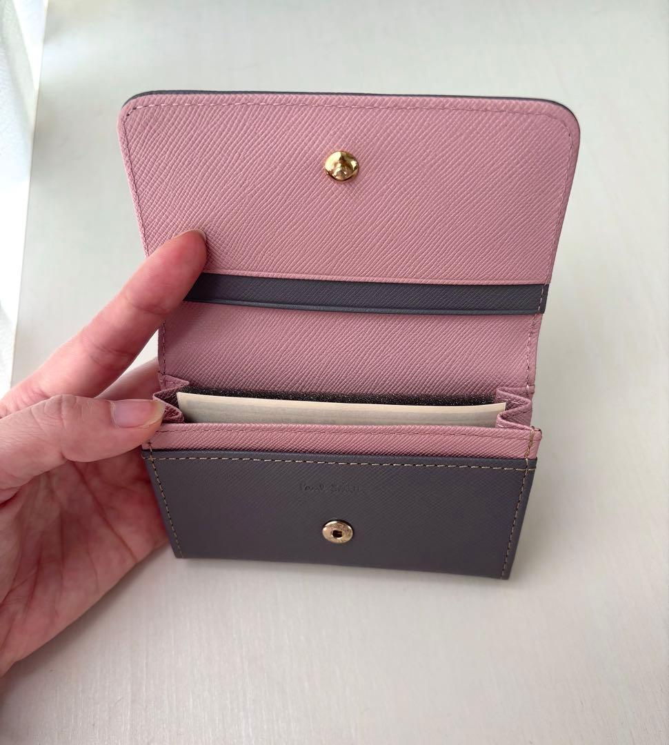 ポールスミス　クロスグレインレザー　名刺入れ　箱付き