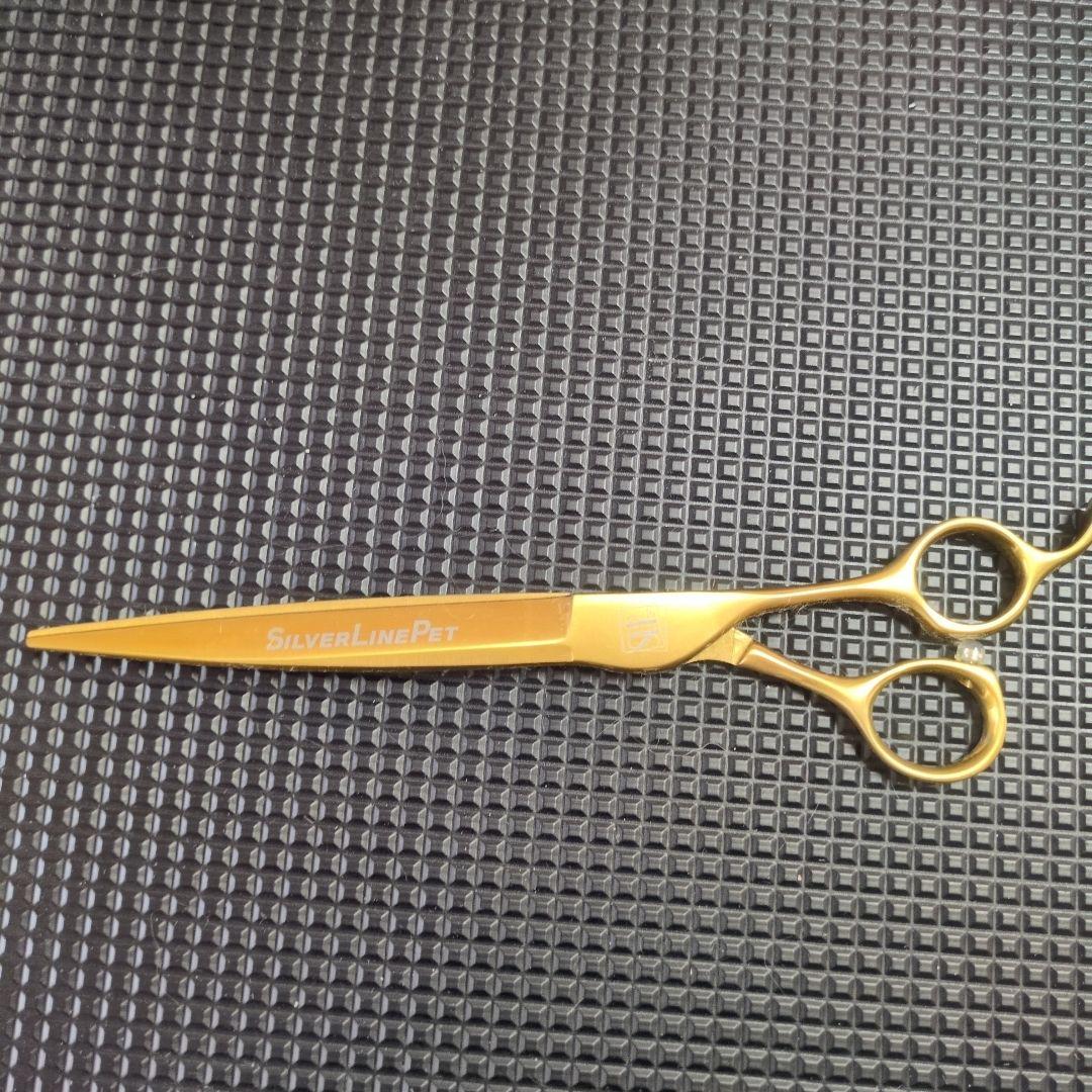 SilverLine Pet ゴールドチャクチャクトリミングハサミ7インチ