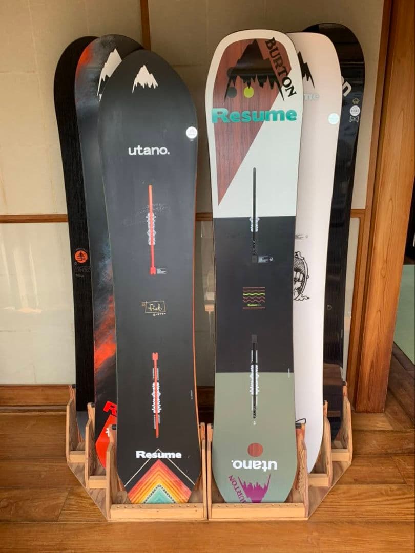 スノーボードディスプレイスタンドラック　３本用カラーウィールナット