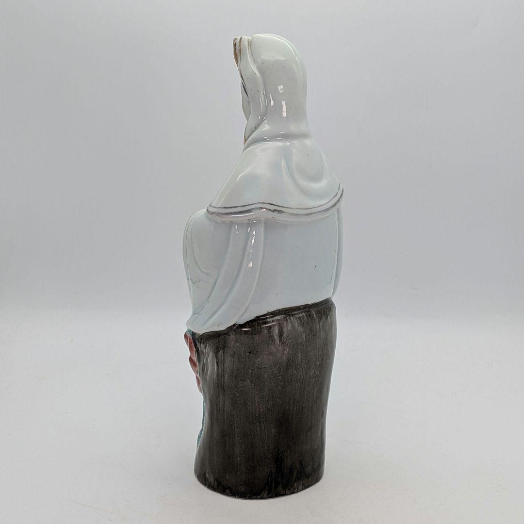 中国九江人形 子安観音菩薩像 観世音菩薩 龍上観音 仏教 仏像 景徳鎮