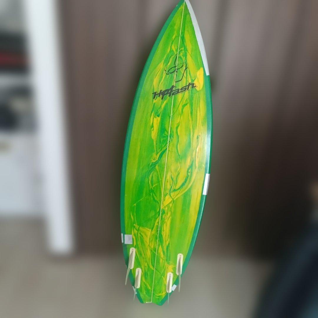 H\"rash ショートボード 緑/黄　175cm