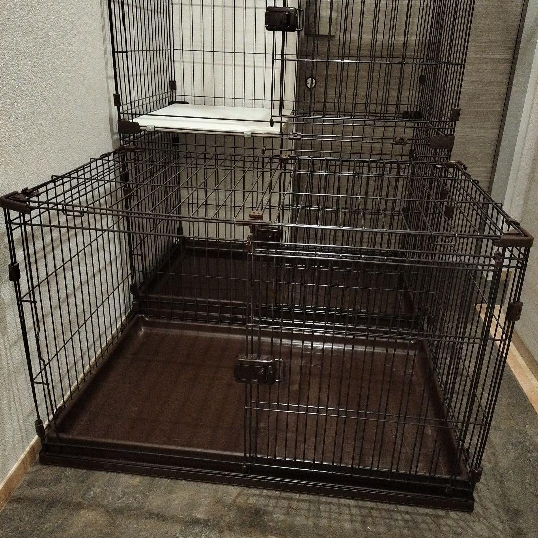 キャットケージ　棚付き