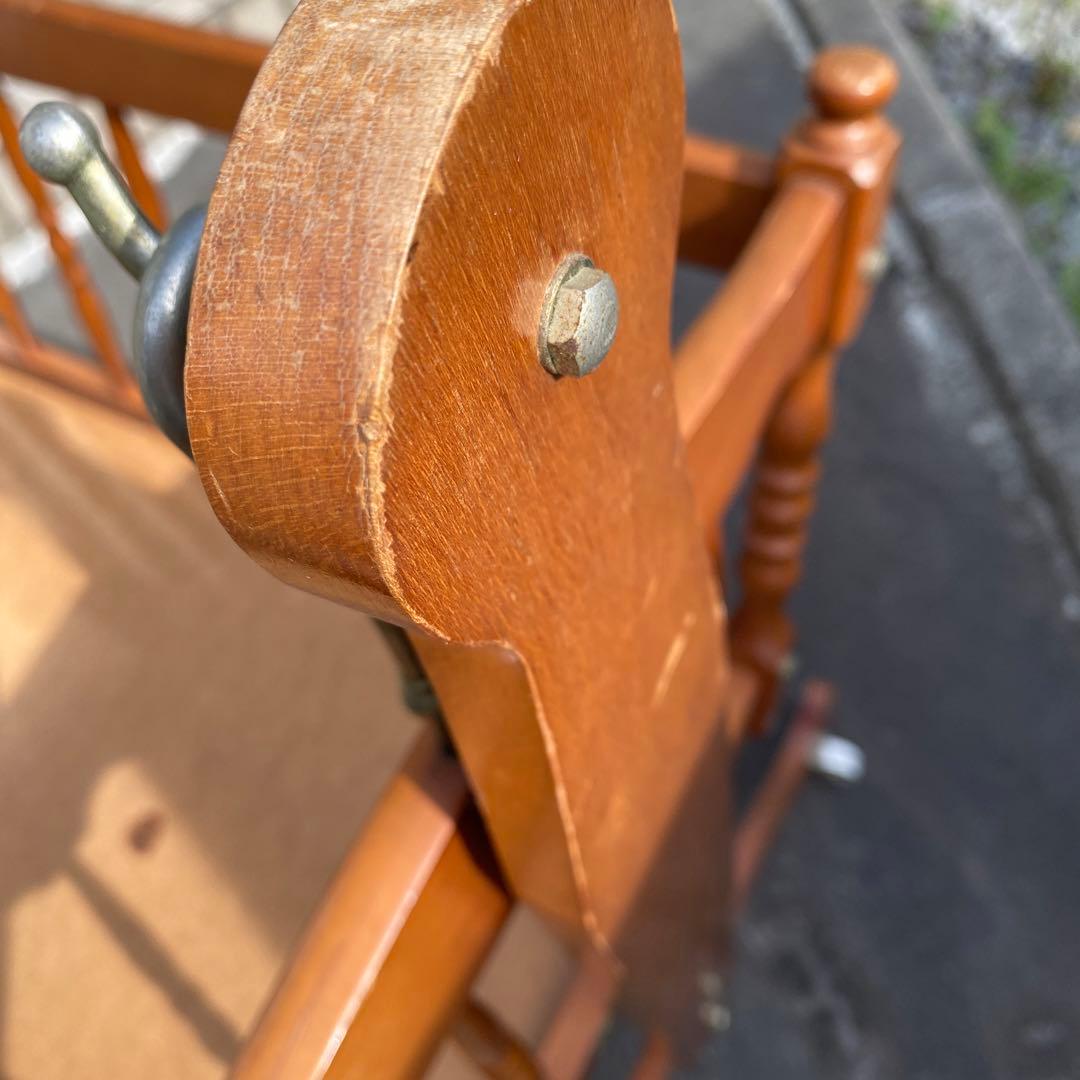 【希少品】アンティーク　ベビーベッド　ゆりかご　レトロ