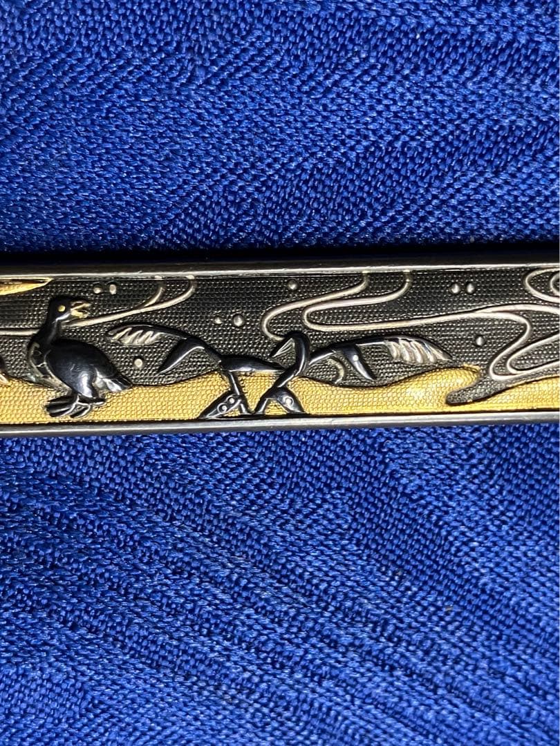 日本刀　装飾　小柄　金銀象嵌　時代物　骨董品