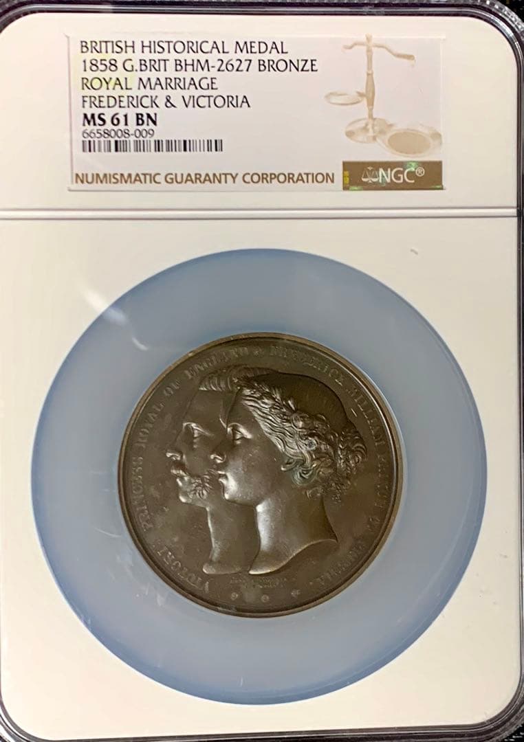 プリンセスヴィクトリア&フリードリヒ・ウィルヘルム 成婚記念　ブロンズメダル❗️