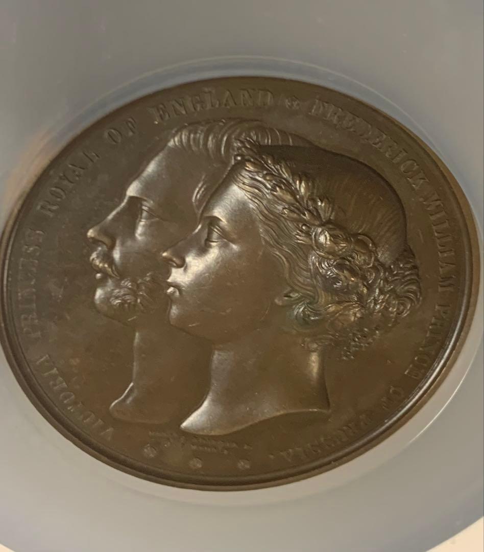 プリンセスヴィクトリア&フリードリヒ・ウィルヘルム 成婚記念　ブロンズメダル❗️