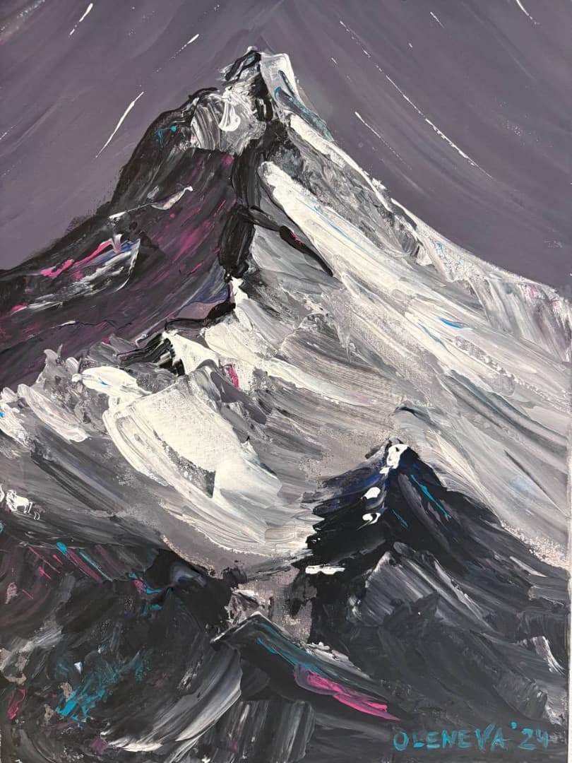 OLENEVA 山の風景画 2024年制作