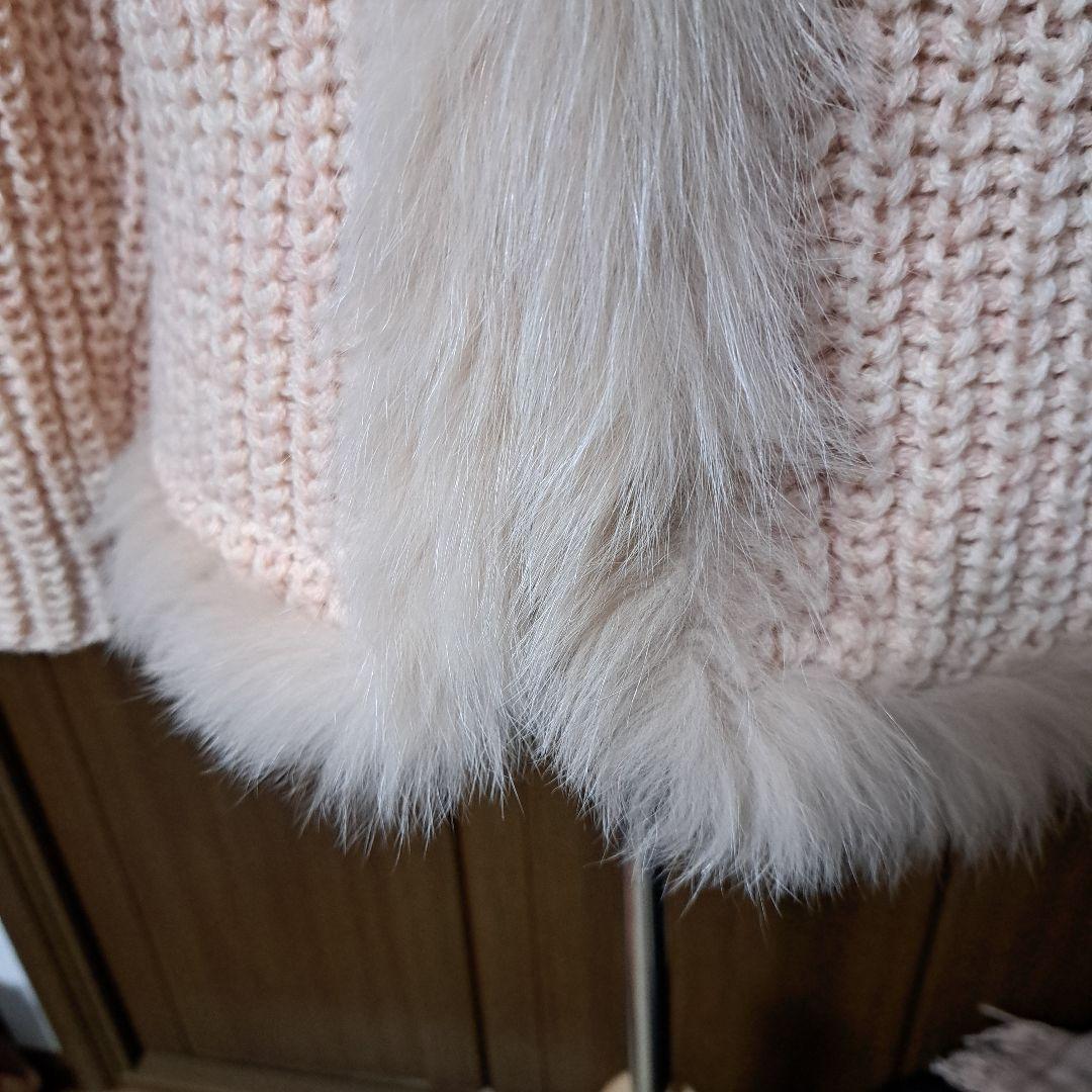 アンナモリナーリファー付 長袖カーディガンМ