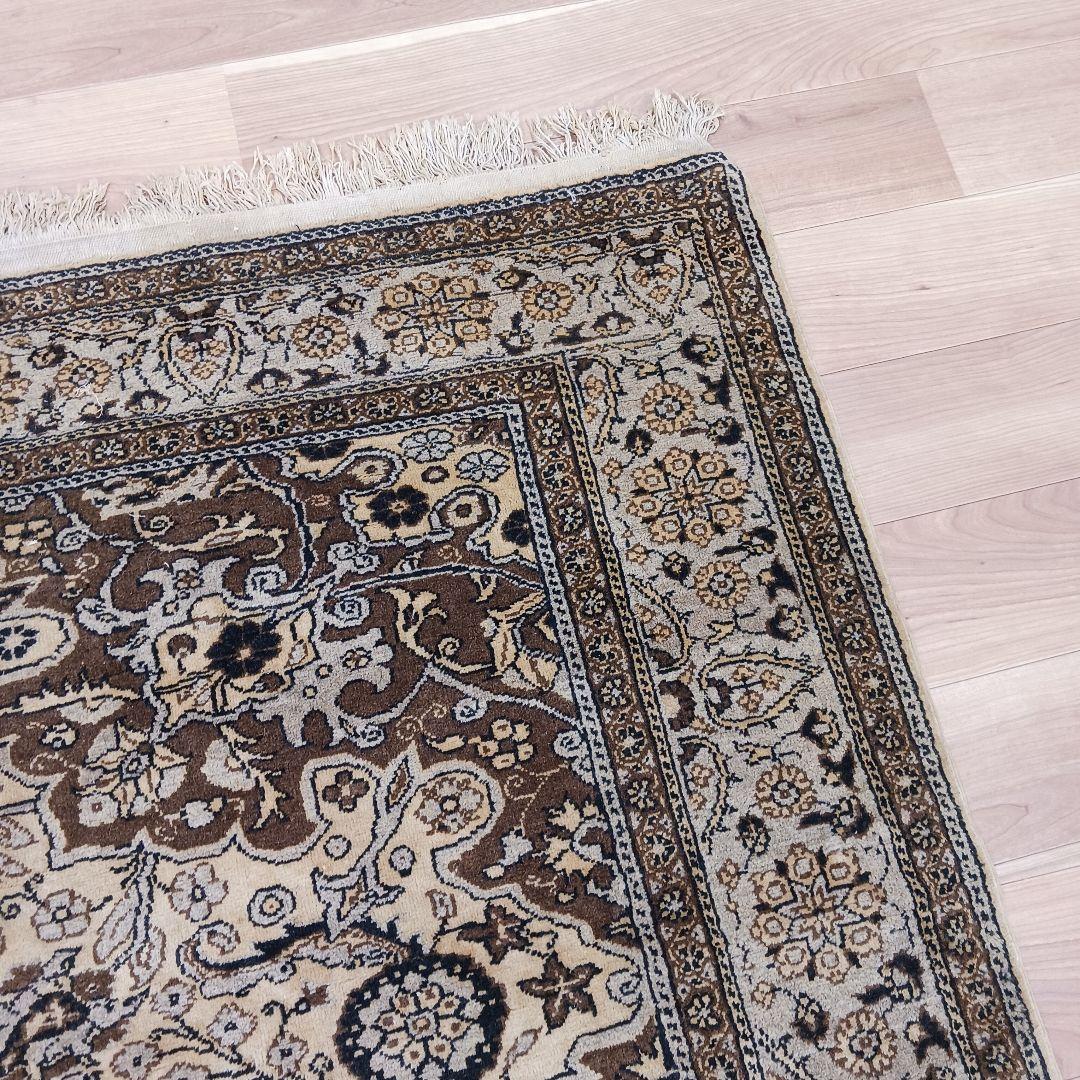 Y2736 トルコ絨毯 カイセリ ウール 手織り 大判292×198㎝