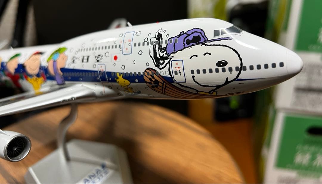 航空機・ヘリコプター SQ wings Boeing747-400 JA8965 1:200