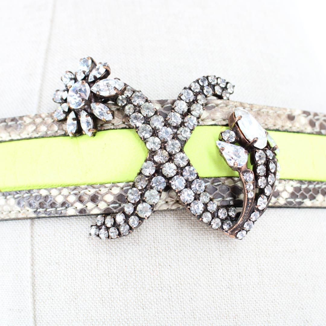 【フランス製 アクセサリー】イエロー Christian Lacroix ベルト