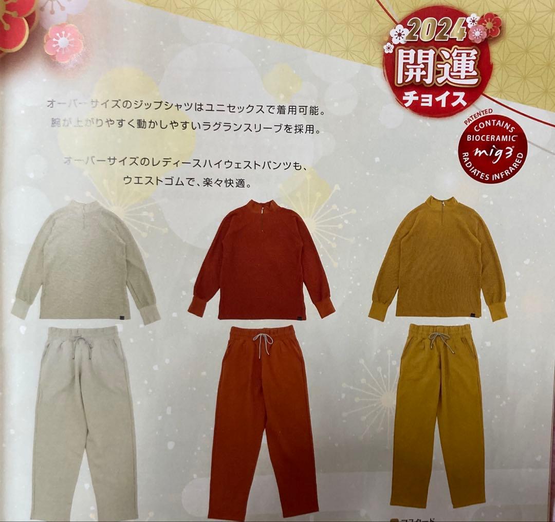 インヴェル　 リカバリーウェア 長袖ジップシャツ マスタードカラー Ｌサイズ