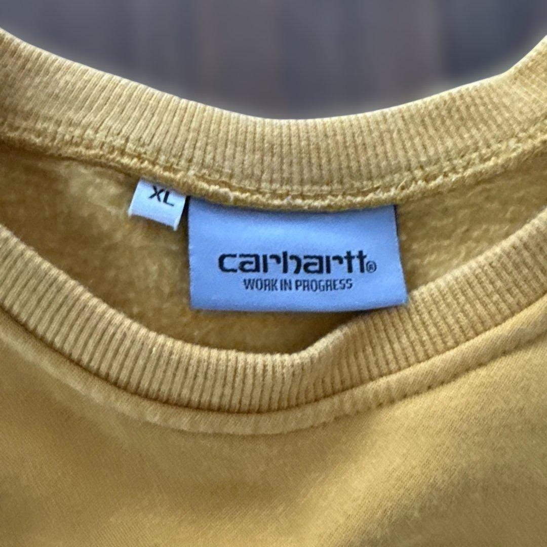 激安Carhartt グレー ジップアップパーカー & マスタード スウェット