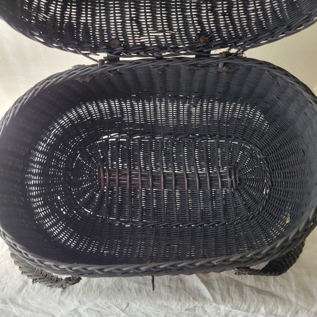 フランス　アンティーク　ブラック　パニエ
