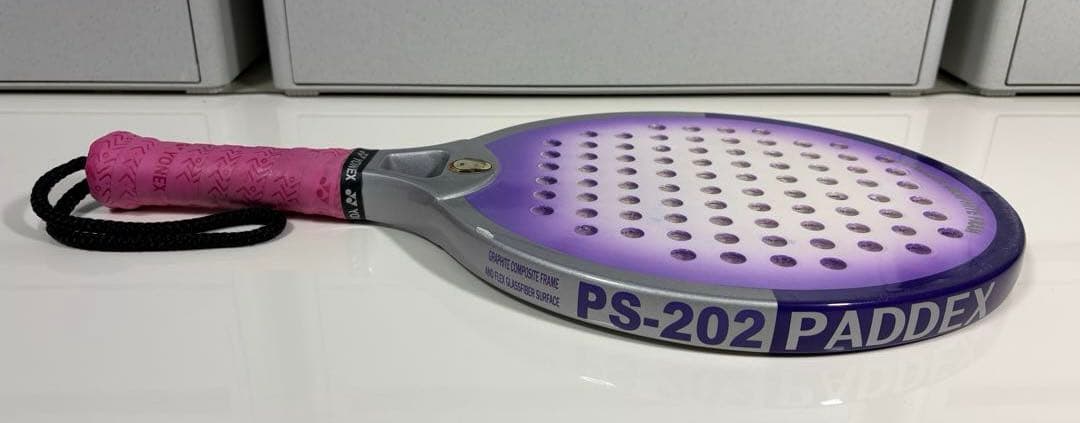 パドルテニス❤︎ラケット❤︎PADDEX❤︎PS-202❤︎協会公認品❤︎紫❤︎収納ケース付
