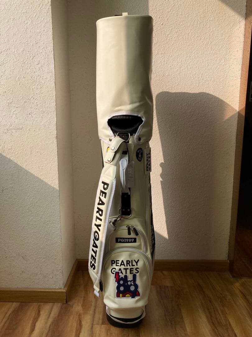 PEARLY GATES キャディバッグ ホワイト ゴルフバッグ スタンドバッグ