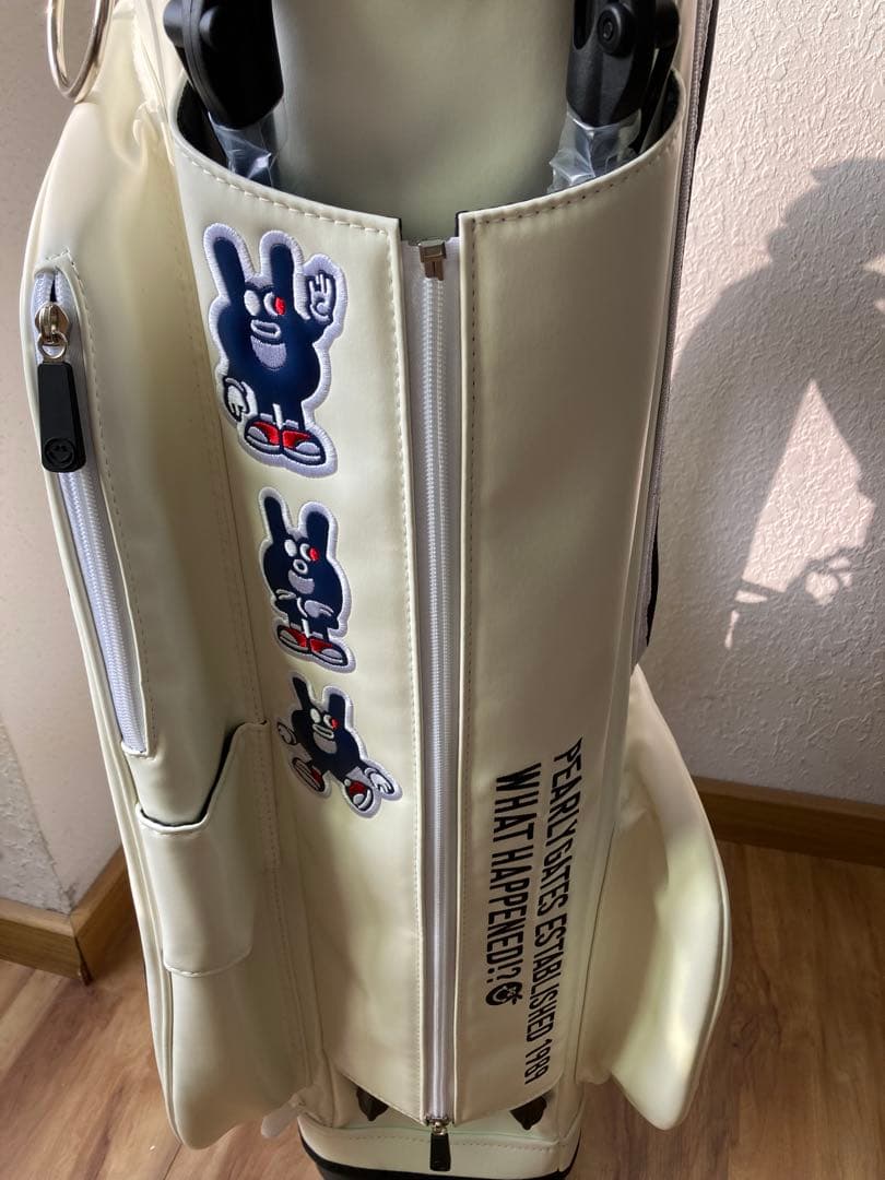 PEARLY GATES キャディバッグ ホワイト ゴルフバッグ スタンドバッグ