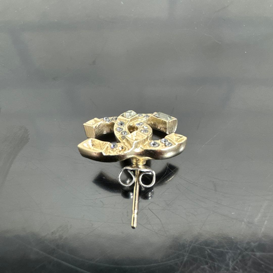 CHANEL シャネル ココマーク ラインストーン ピアス 片耳用 F19 A