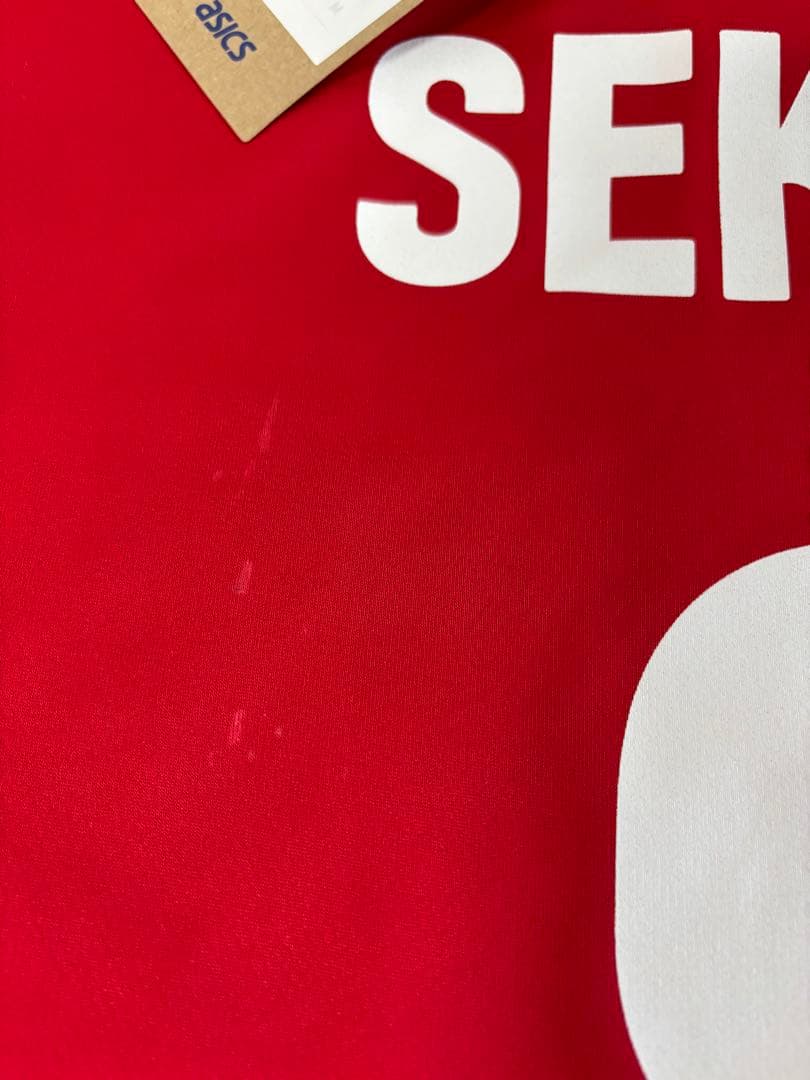 ASICS バレーボールユニフォーム 赤 8 SEKITA