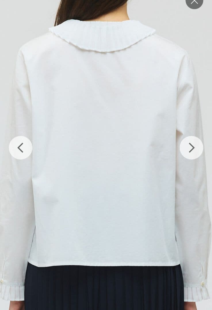 ミズイロインド　新品　プリーツカラーシャツ　フォーマル　オケージョンに