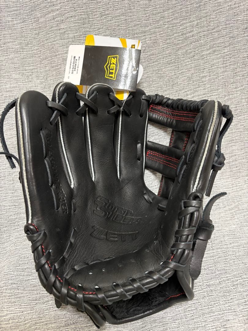 新品　ZETT 軟式グラブ ソフトステア オールラウンド用 左投　ブラック