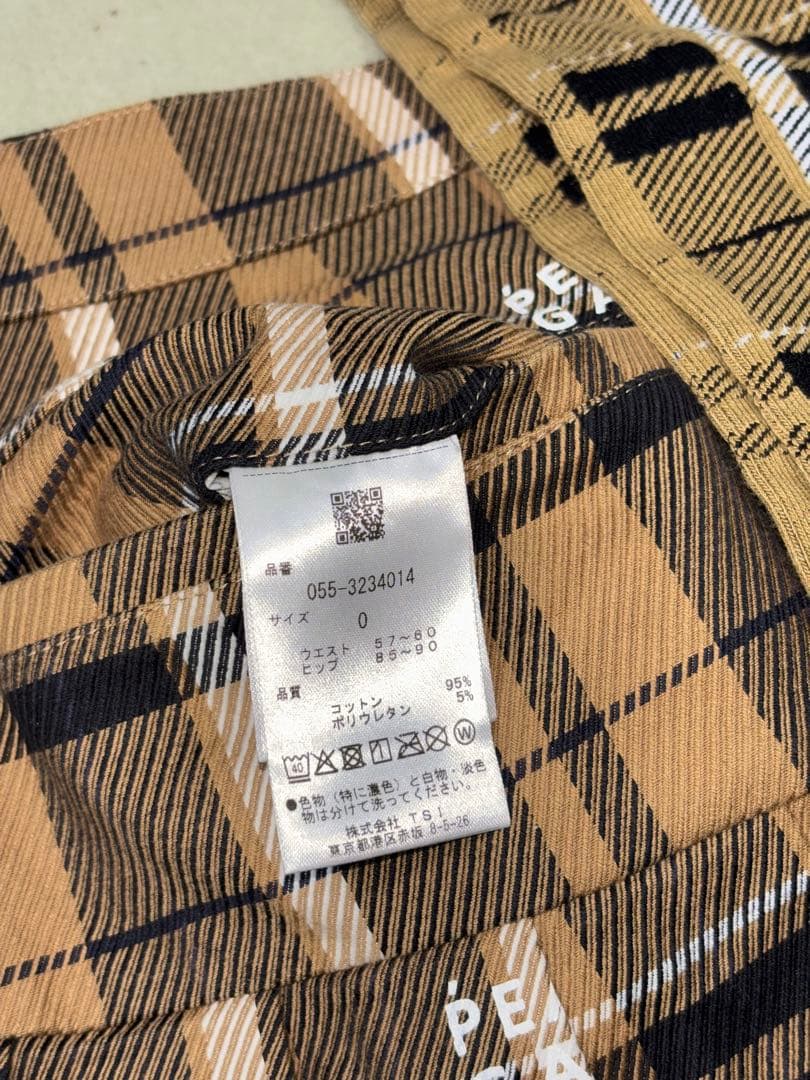 （超美品）パーリーゲイツ、グレンチェック柄シリーズ、2点セット、サイズ0