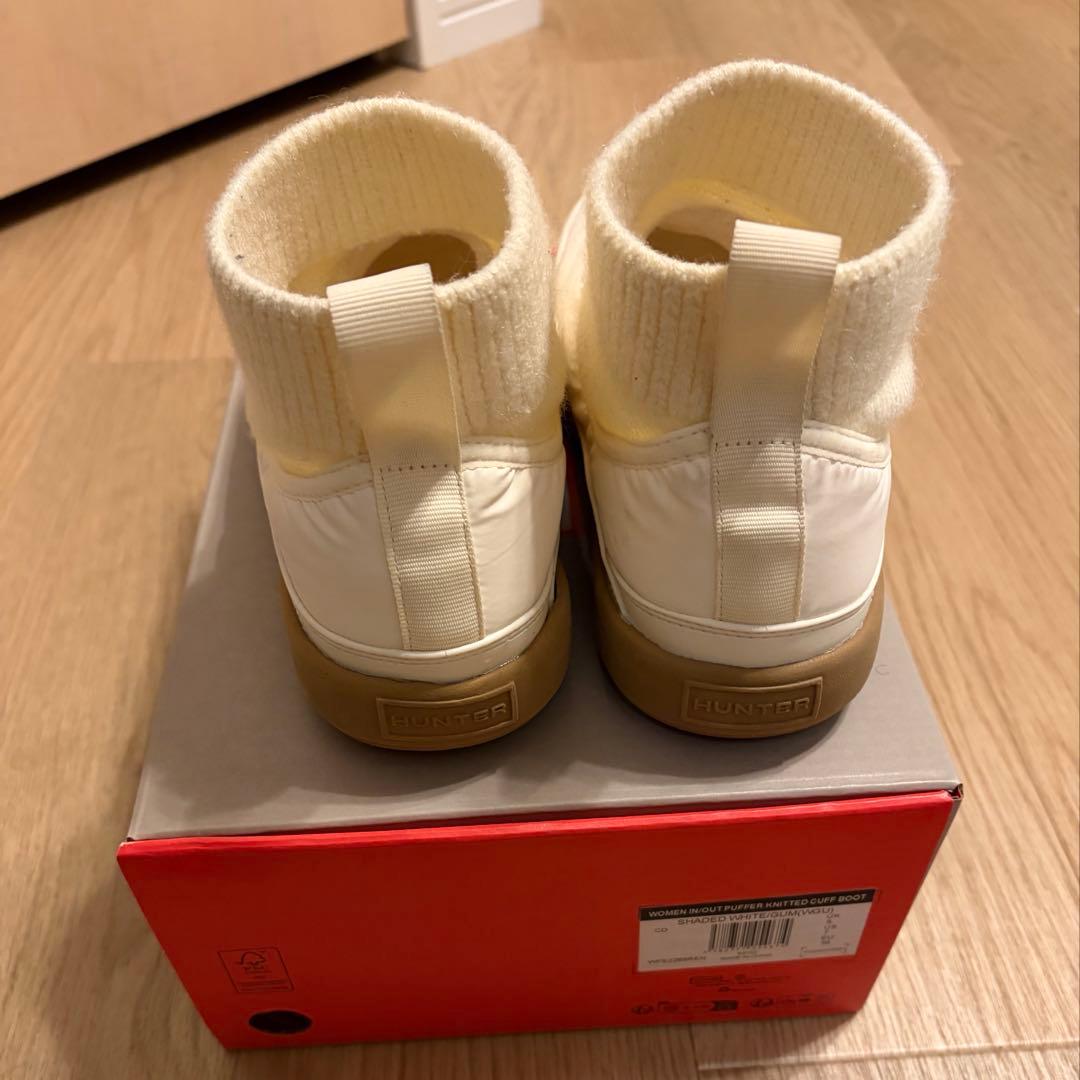 HUNTER ホワイト ブーツ