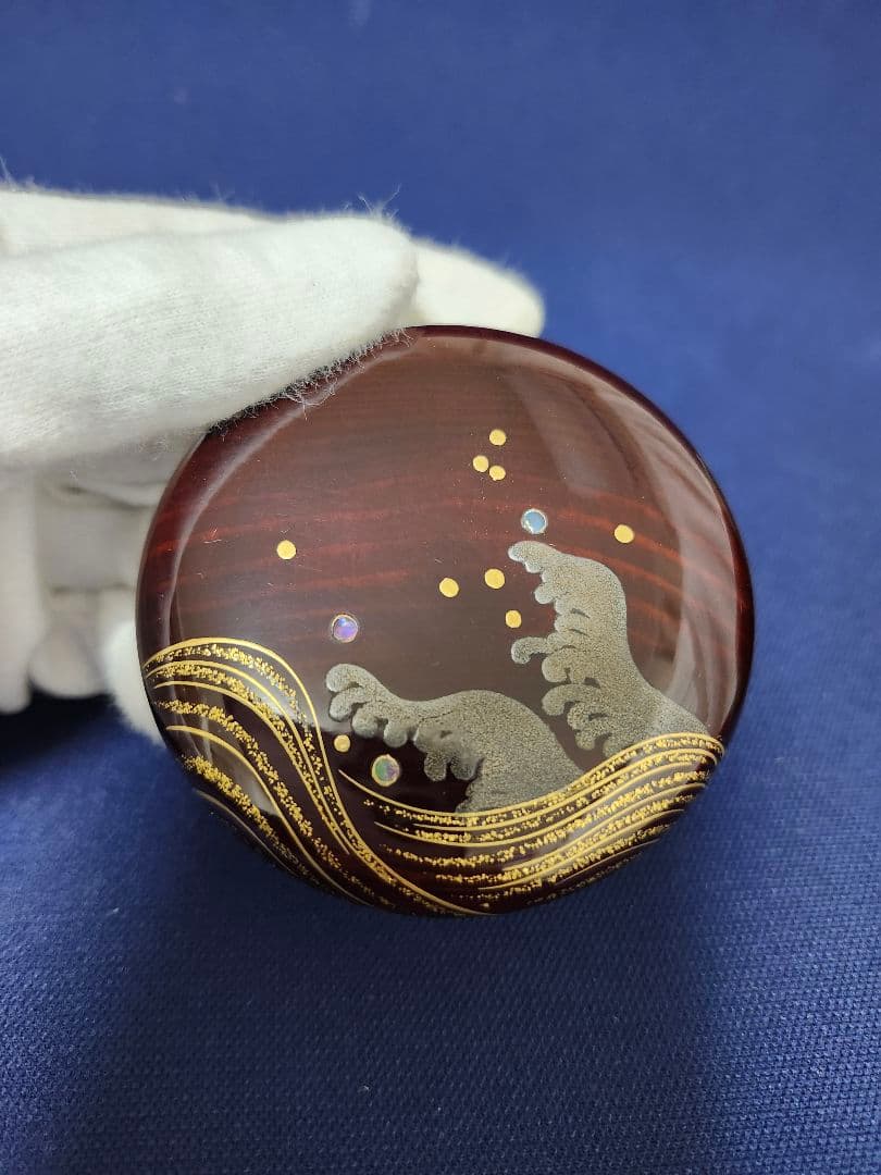 棗　 珠光　波　一星　共箱　茶道具