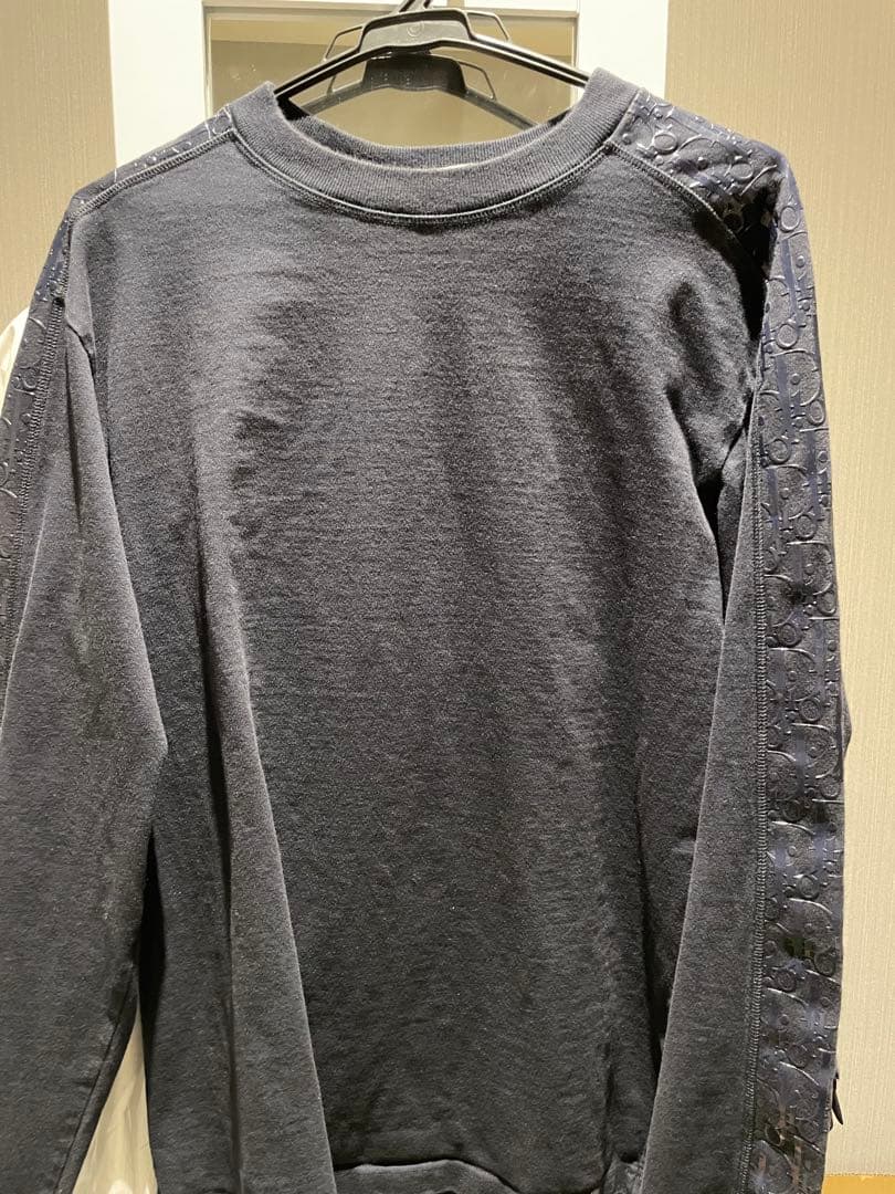 朝*裕様 ディオール　スウェットシャツ　サイドテープ　オブリーク　黒