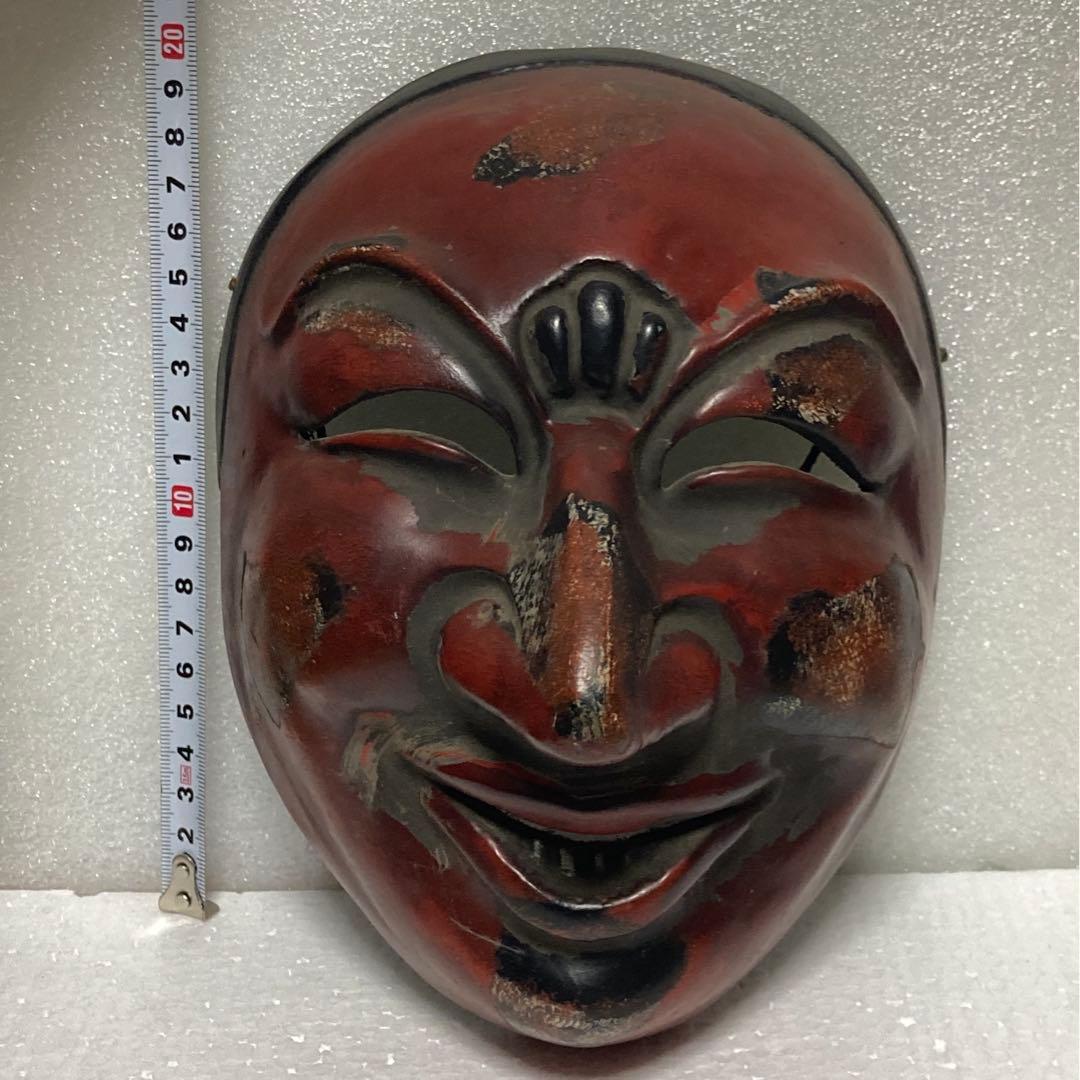 お面　舞楽面　地久面　模国宝　骨董品