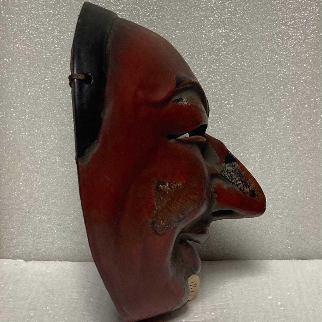 お面　舞楽面　地久面　模国宝　骨董品