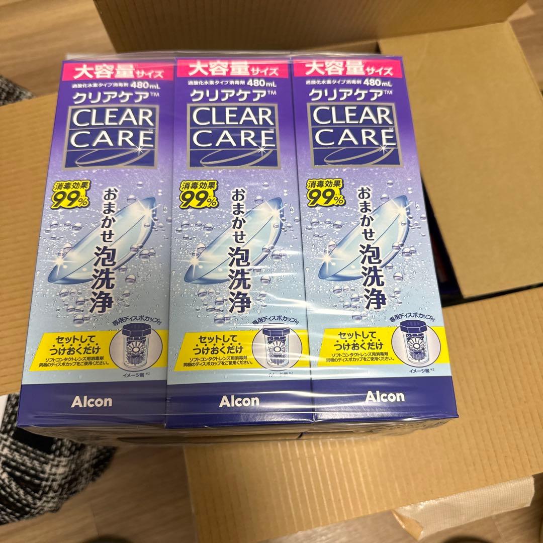 CLEAR CARE ソフトコンタクト洗浄液 480ml 大容量12本