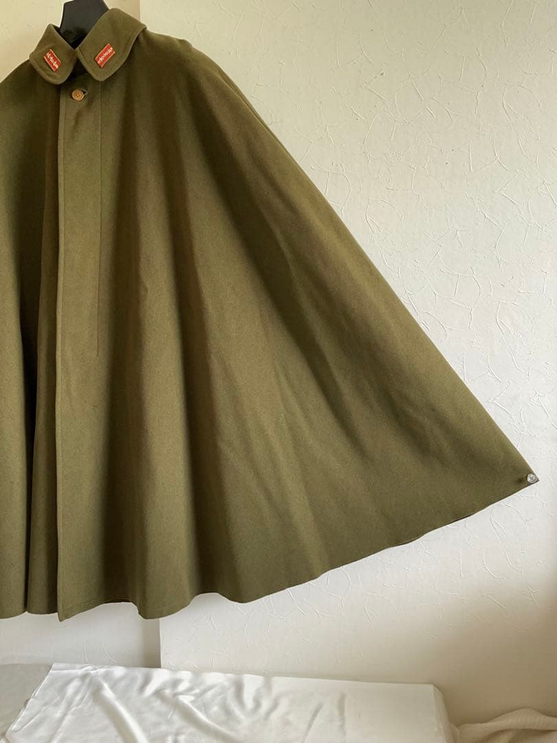 大日本帝国大尉襟章マント/花井軍服店製(静岡)